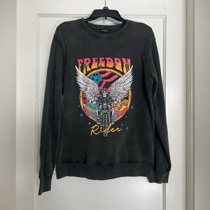 Black/Grey Freedom Rider Sweater